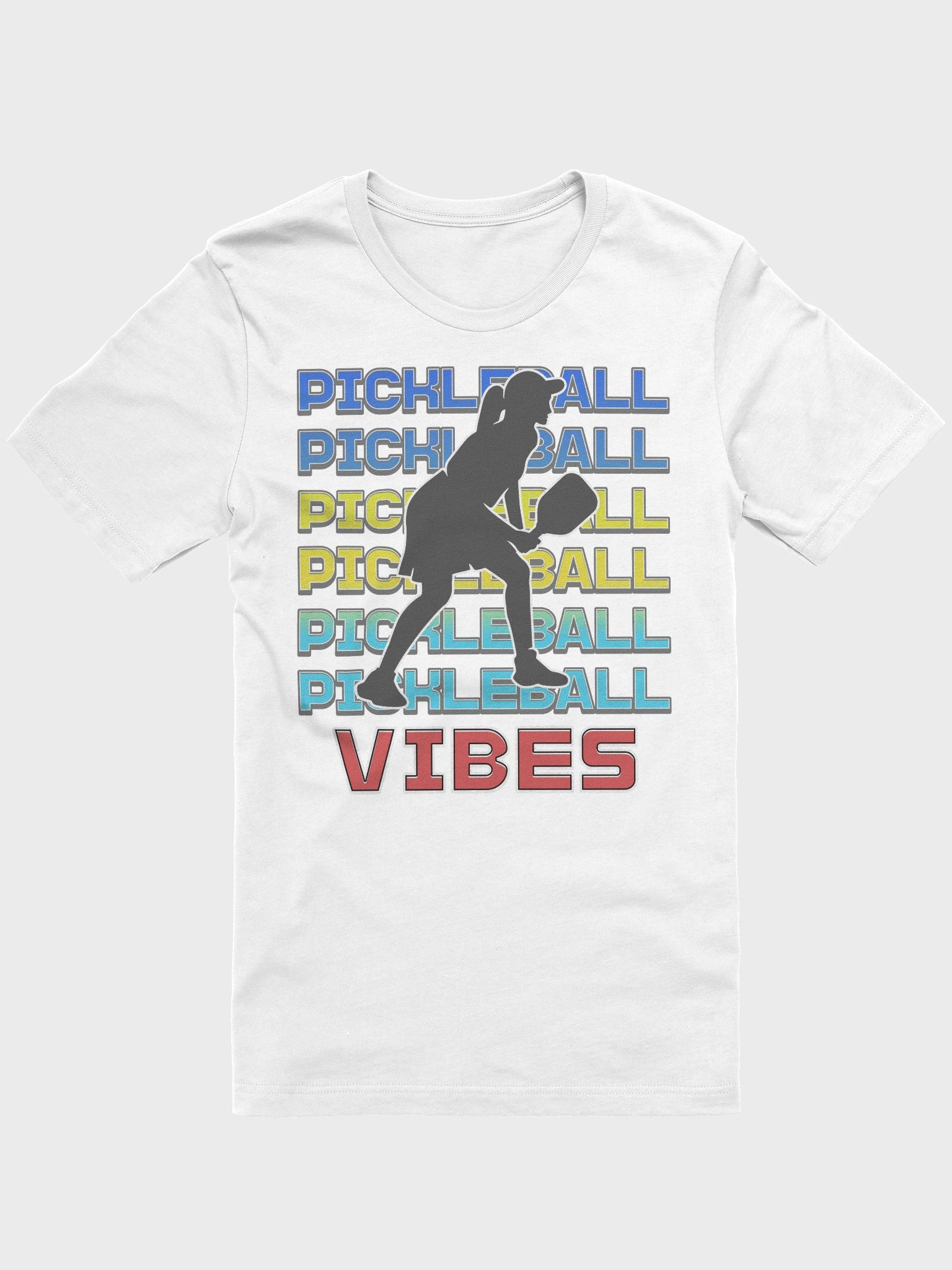 Pickleball Vibes Line Female Vibrant T-Shirt product image (1)