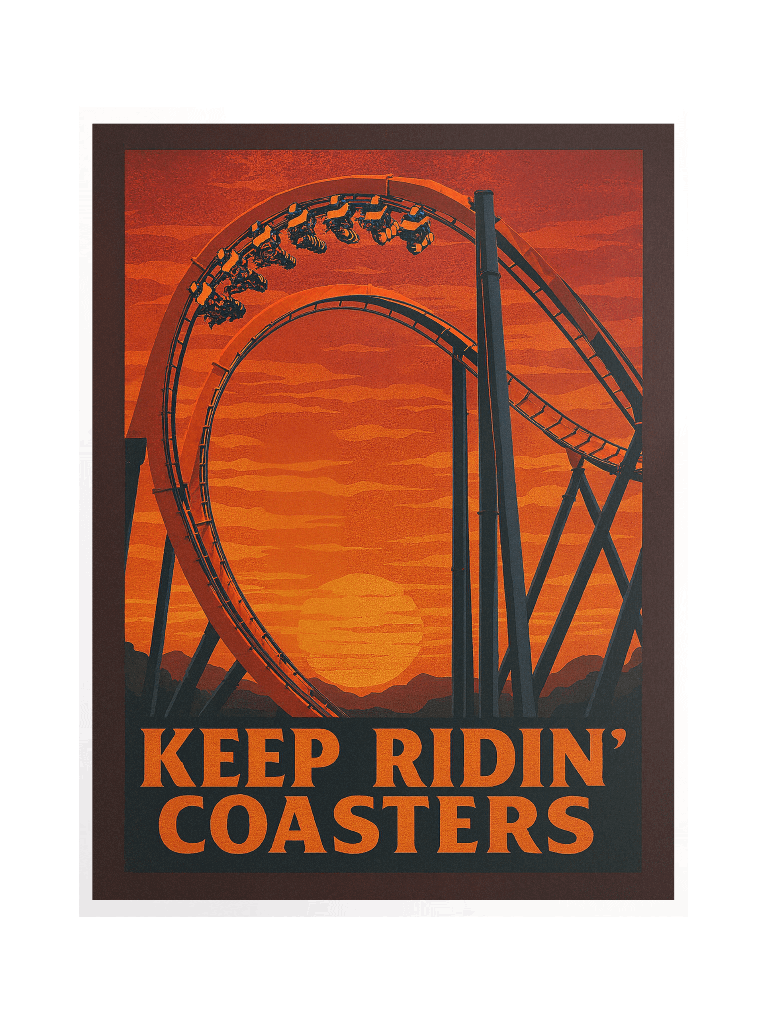 Keep Ridin' Coasters Cobra Roll 18x24" Poster product image (1)