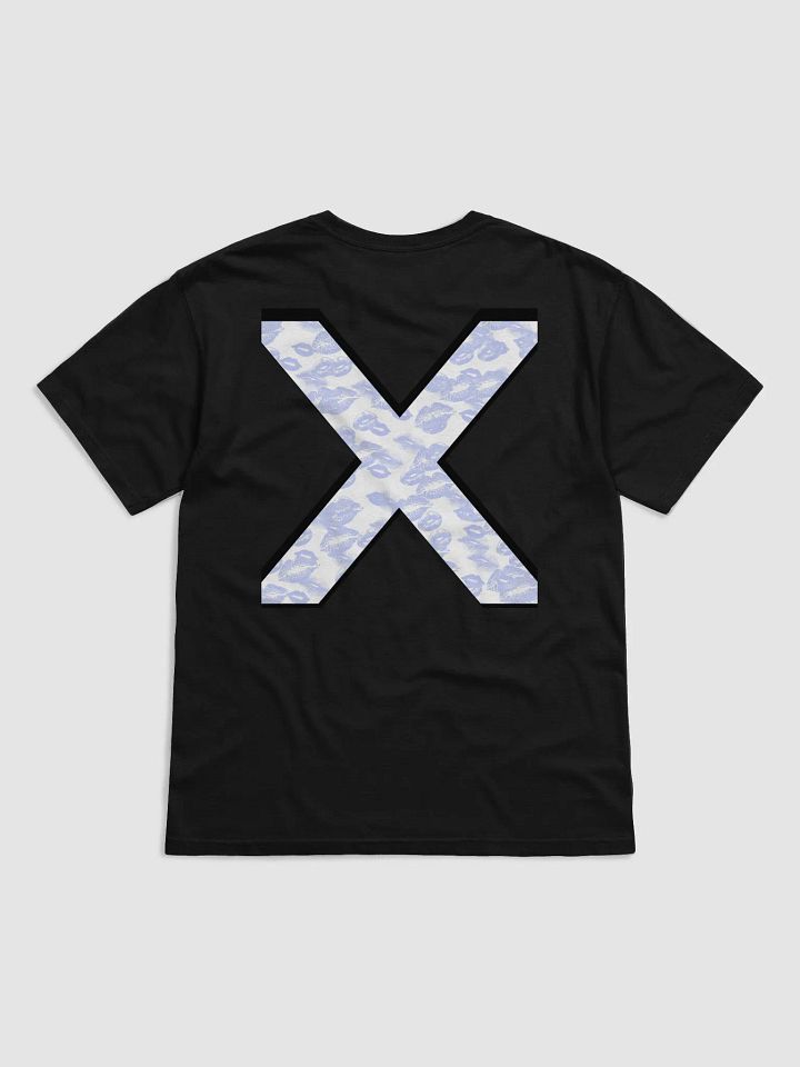 White X Light Blue Lipstick Kisses Shirt product image (22)
