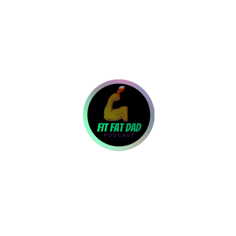Fit Fat Dad Logo Hologram Sticker product image (1)