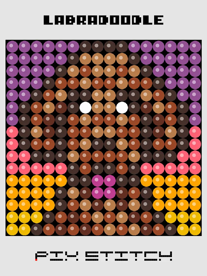 Labradoodle Pixel Art product image (1)