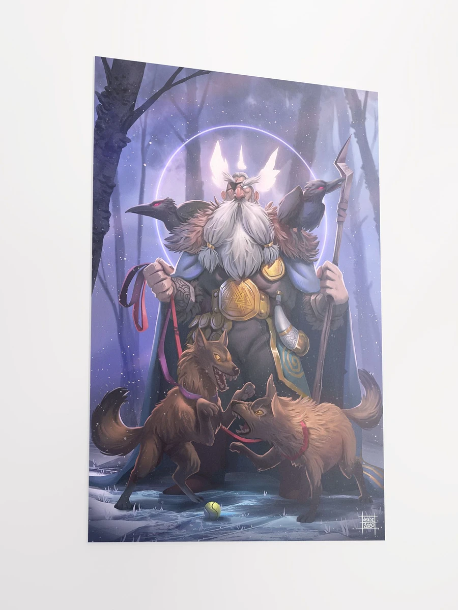 Odin and his dogs! - Print product image (4)
