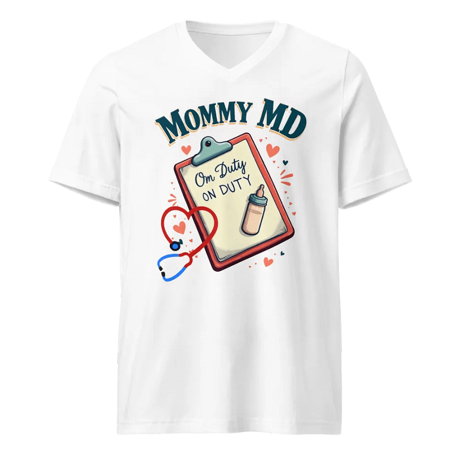 Mommy MD On Duty V-Neck Tee product image (5)