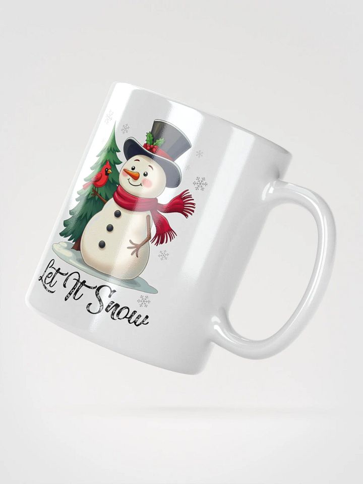Let It Snow - Snowman with Cardinal Mug product image (5)