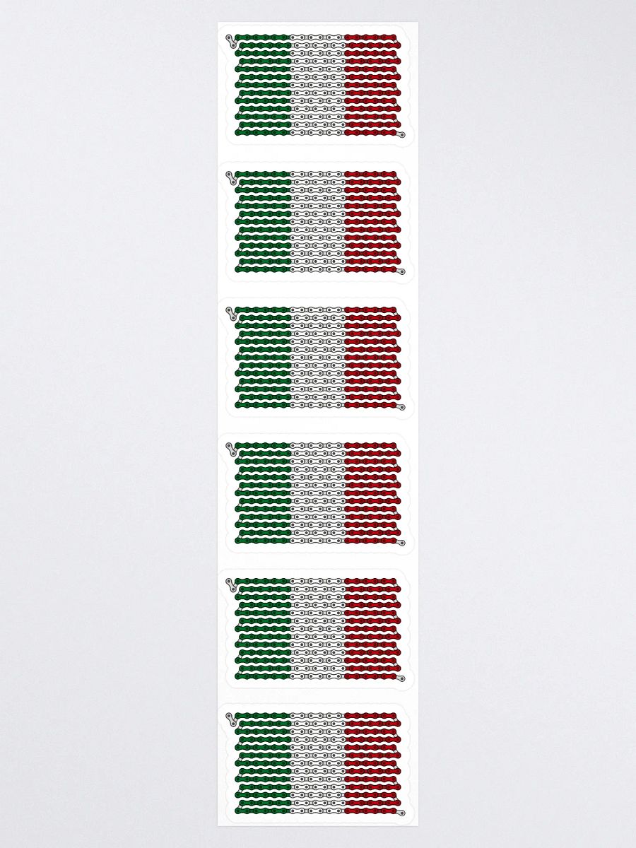 Italy Bike Chain Flag Sticker 6 Pack product image (4)