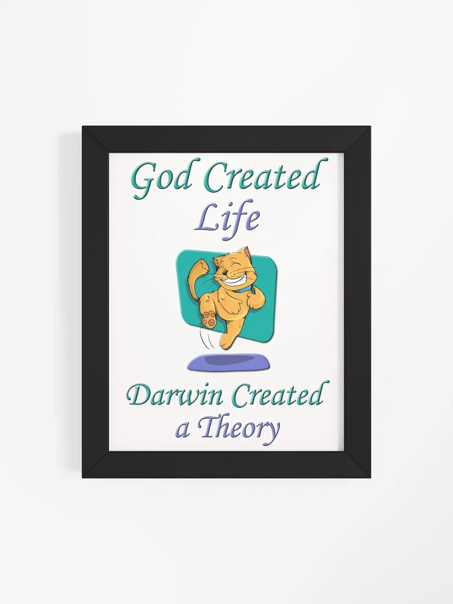 God and Darwin Cat Dance Print product image (4)