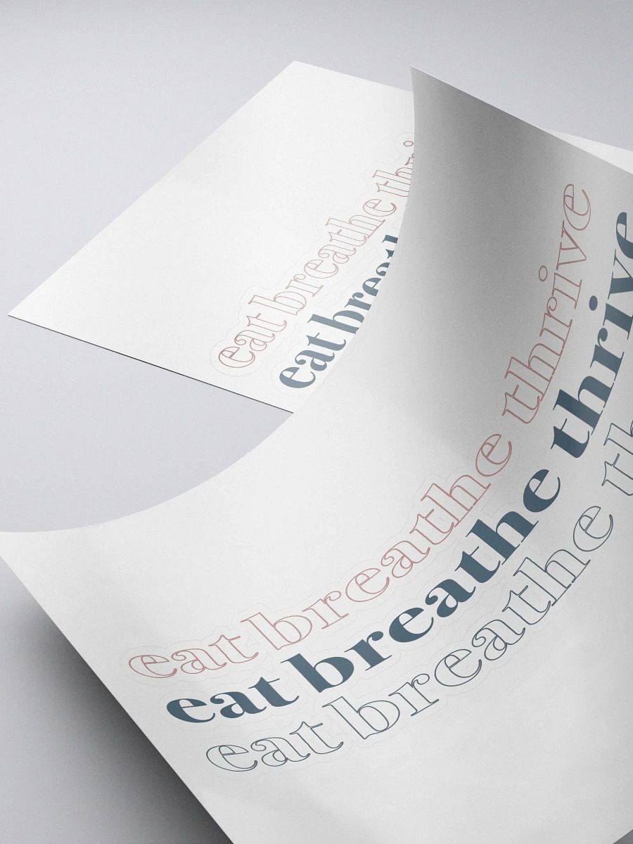 Eat Breathe Thrive cubed | sticker product image (4)