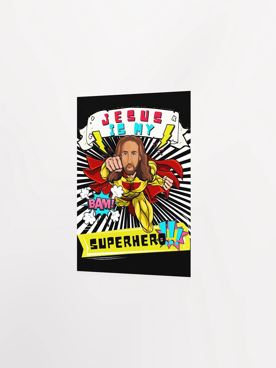 JESUS IS MY SUPERHERO- FUNNY CHRISTIAN COMIC Art Print product image (4)