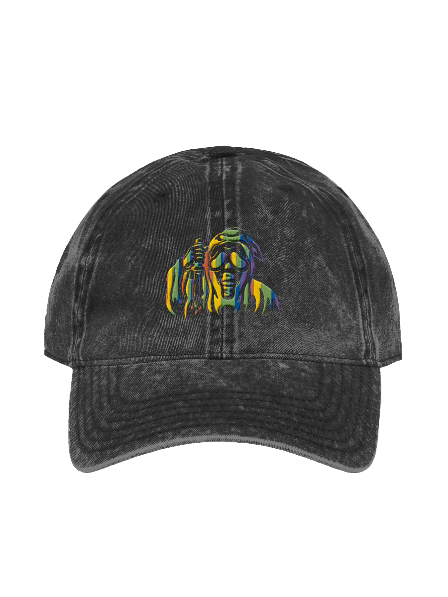 Rainbow Ghost AIM Distressed Hat product image (1)