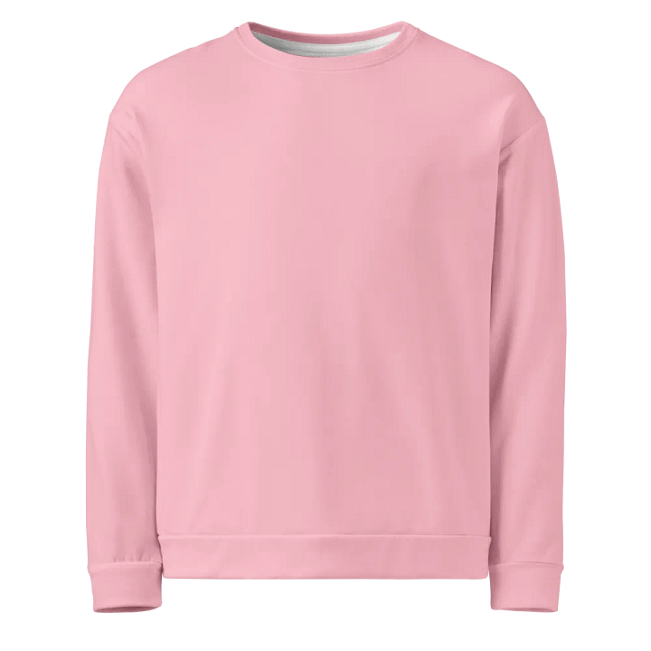 Plain Color Pink Sweatshirt product image (1)