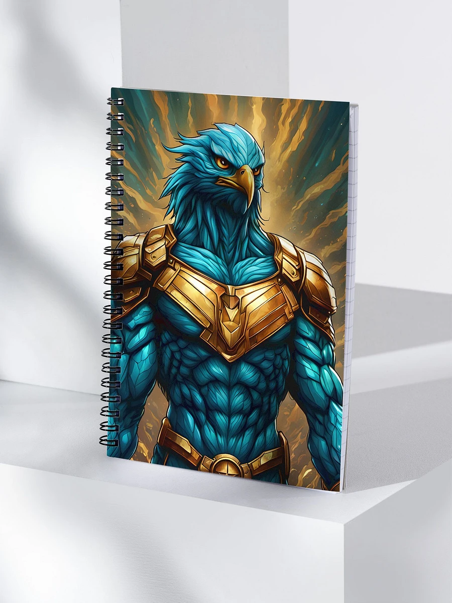 Superhero Bald Eagle, AI Art, Spiral Notebook 02 product image (4)