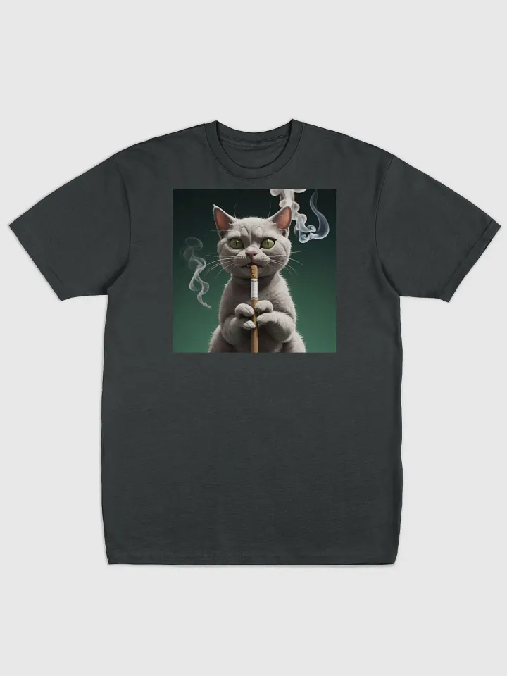 Stoic Smoker Cat Tee product image (1)