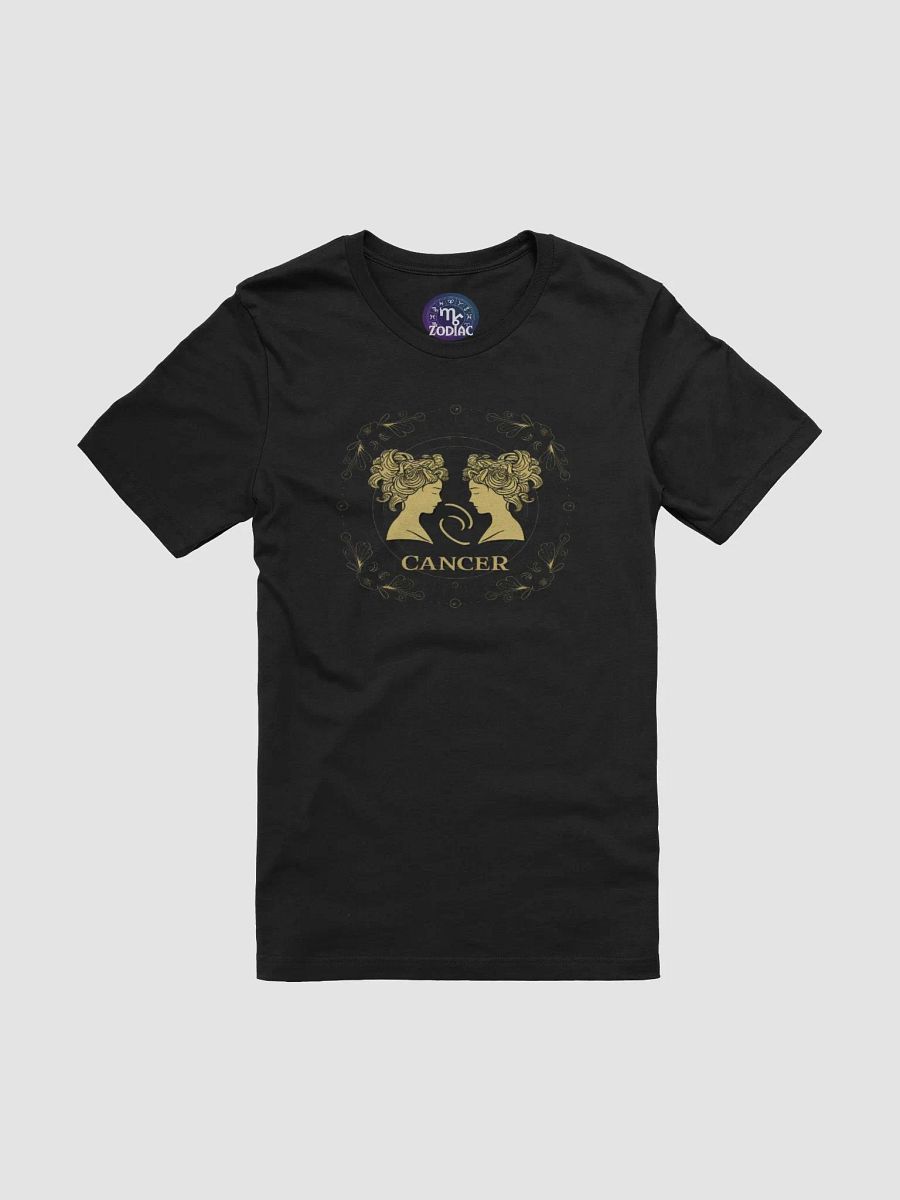 Exclusive Cancer Zodiac T-Shirt - Unisex with Elegant Golden Crab Silhouettes product image (3)