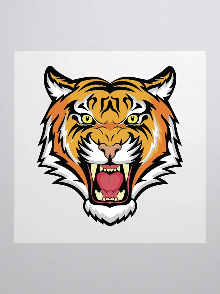 Fierce Tiger Kiss Cut Stickers product image (1)
