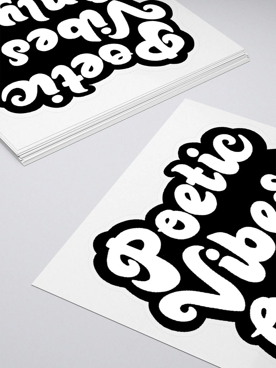 Poetic Vibes Only Sticker product image (4)