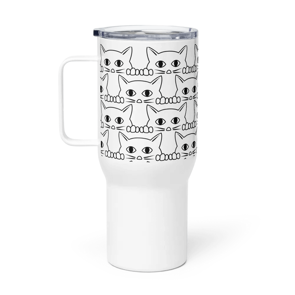 Peeping Kitten 25 oz Travel Mug product image (2)