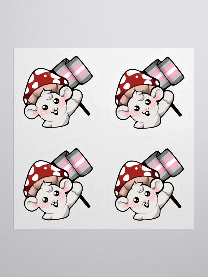 Demigirl Pride Flag Stickers product image (1)
