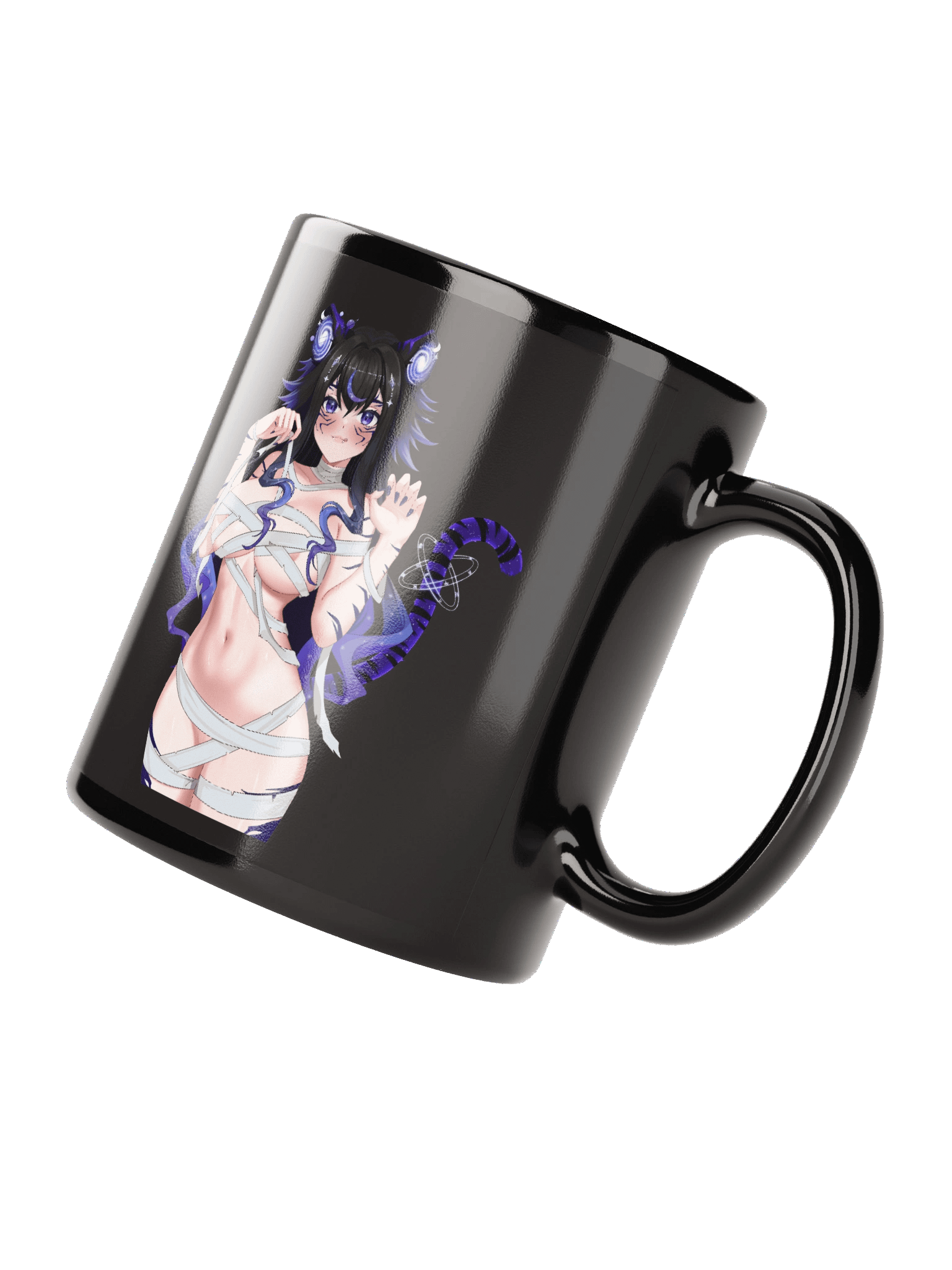 Spicy+ Mummy Moona no Background | Black Glossy Mug product image (2)