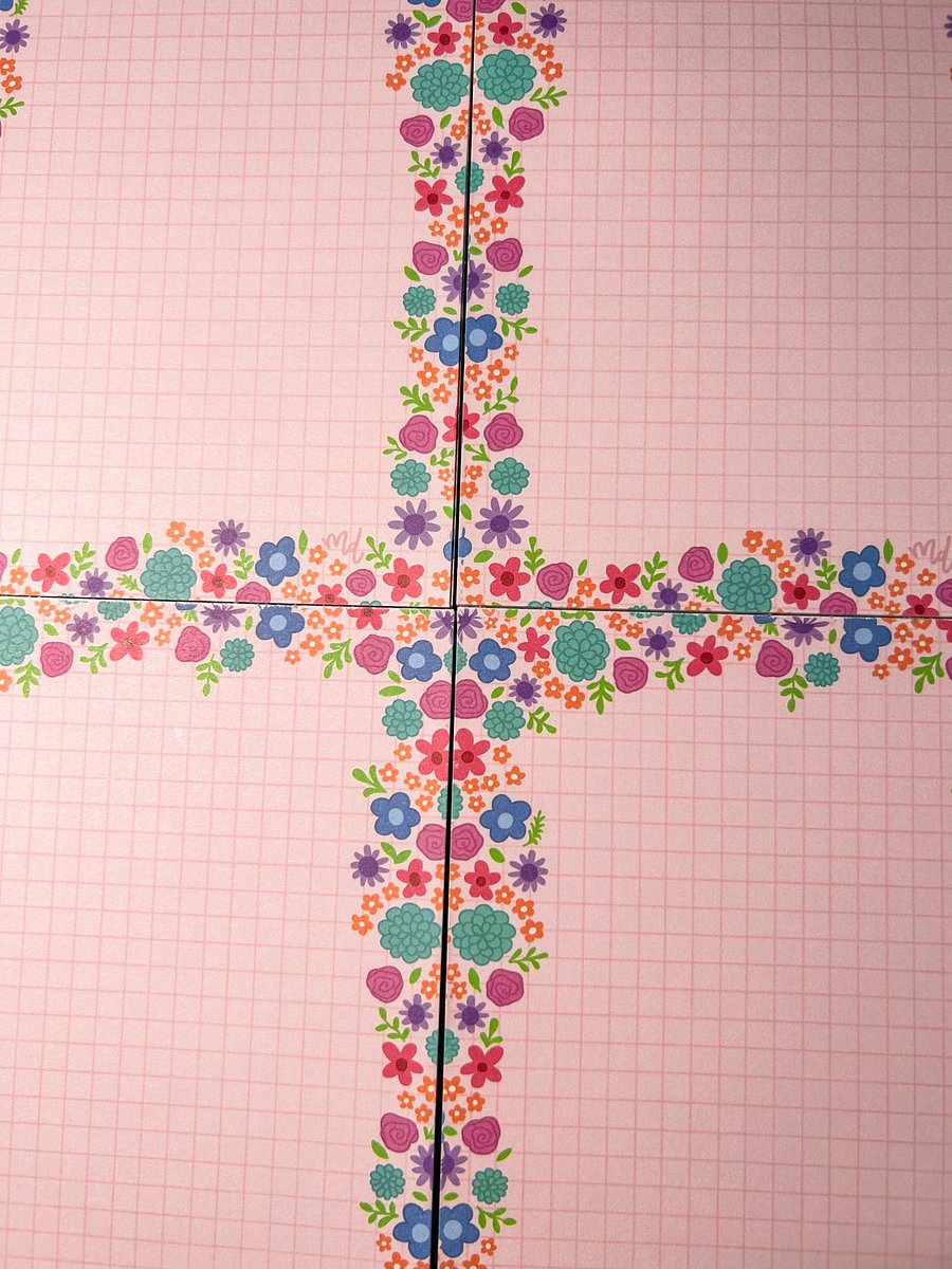 Pink Floral Doodle Notepad product image (4)