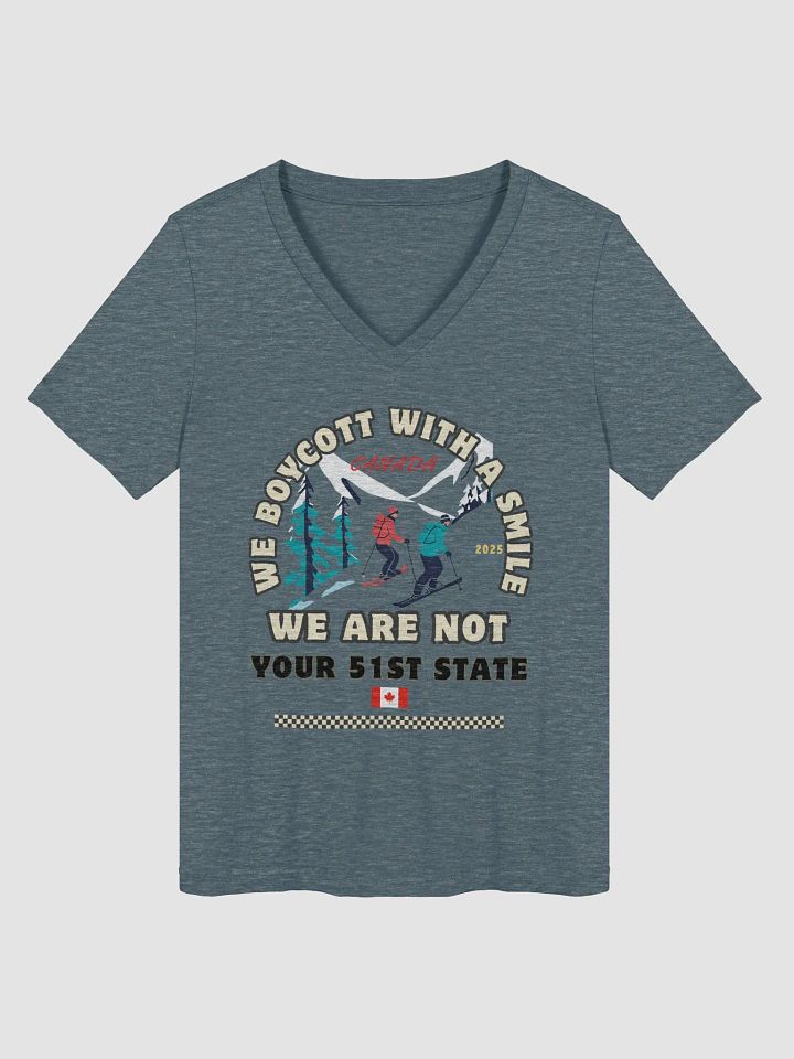 Snowy Canadian Protest Women's V-Neck Tee product image (8)