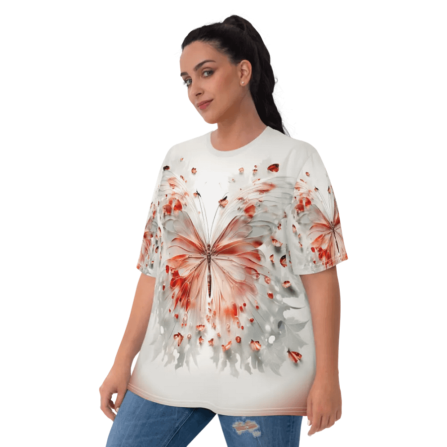 White Butterfly T shirt product image (9)
