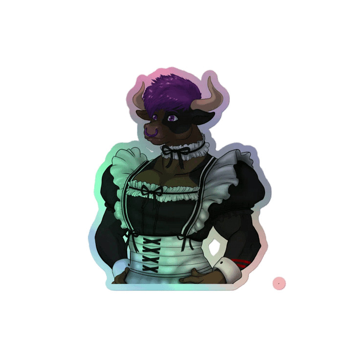 "Maid-Chan Yuuma" Holographic Sticker product image (2)