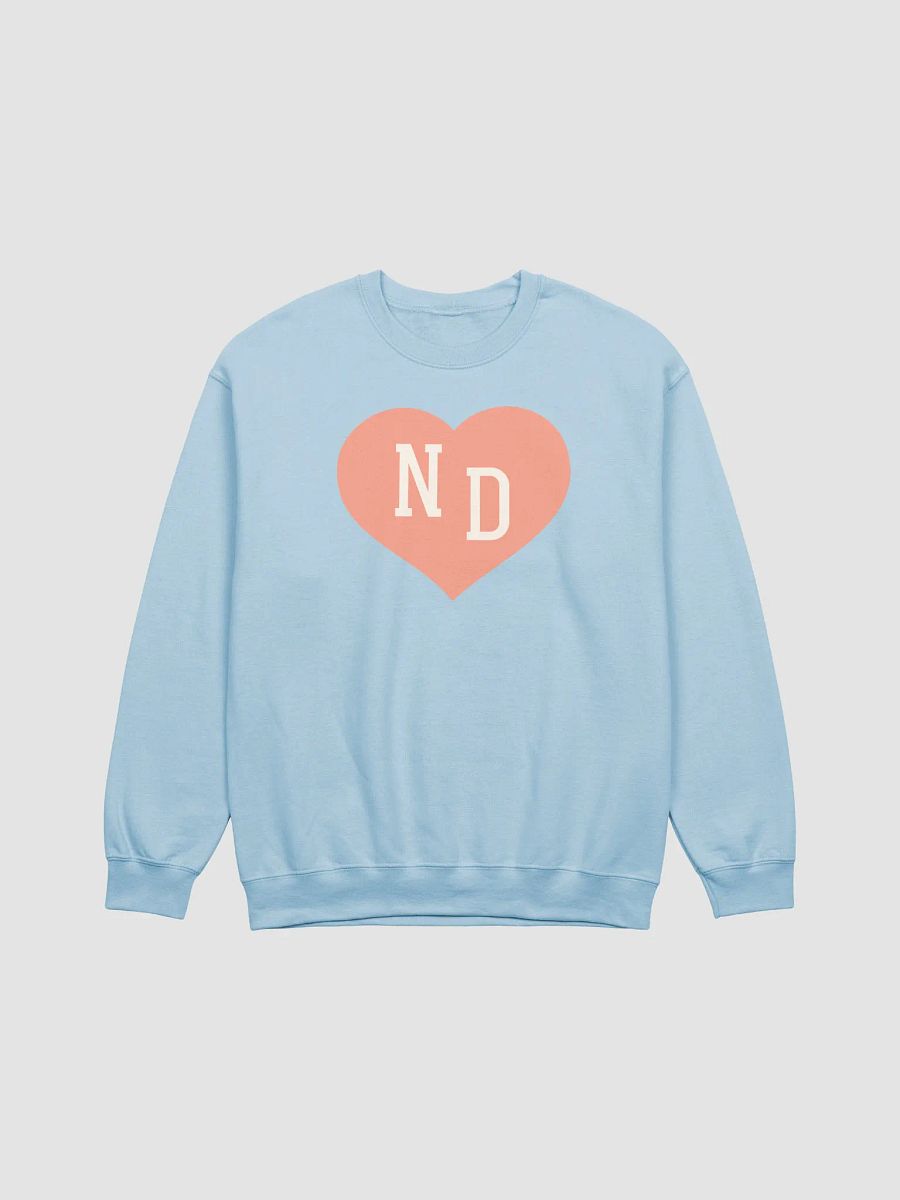 ND Heart Peach Sweatshirt product image (1)