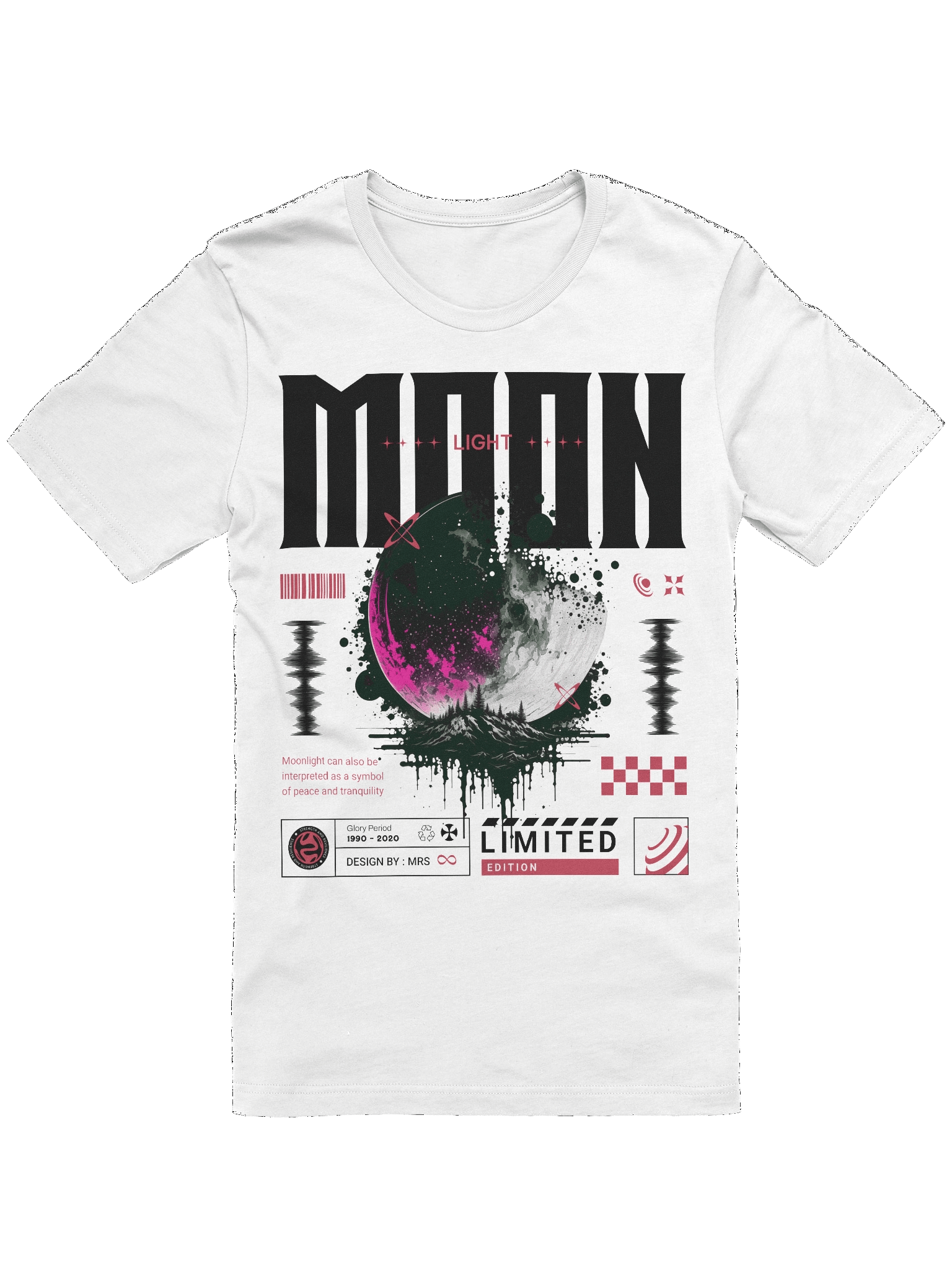 Pink Moonlight | Unisex Bella+Canvas Supersoft T-Shirt product image (2)