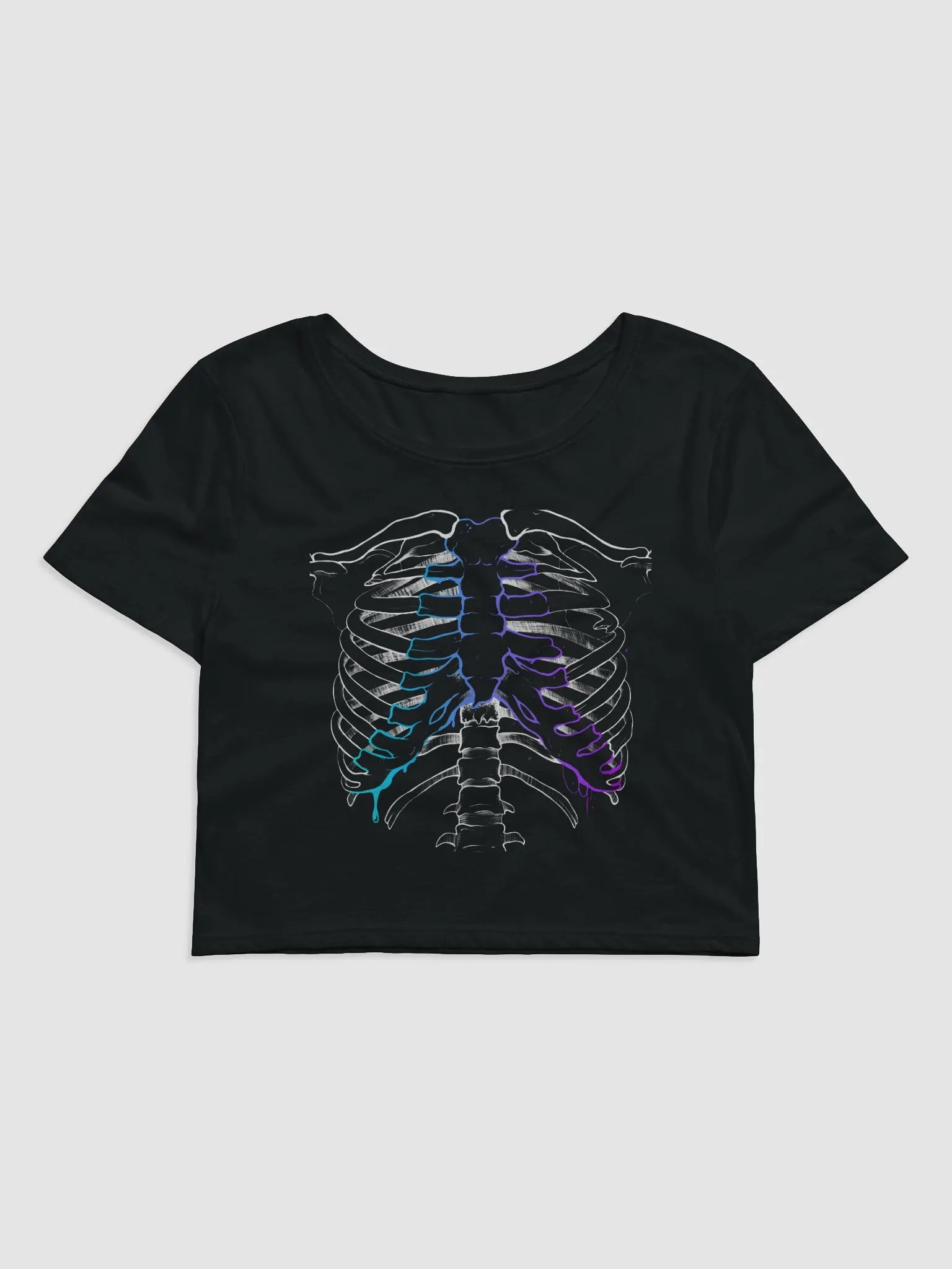 Gradient Rib Crop - Black product image (1)