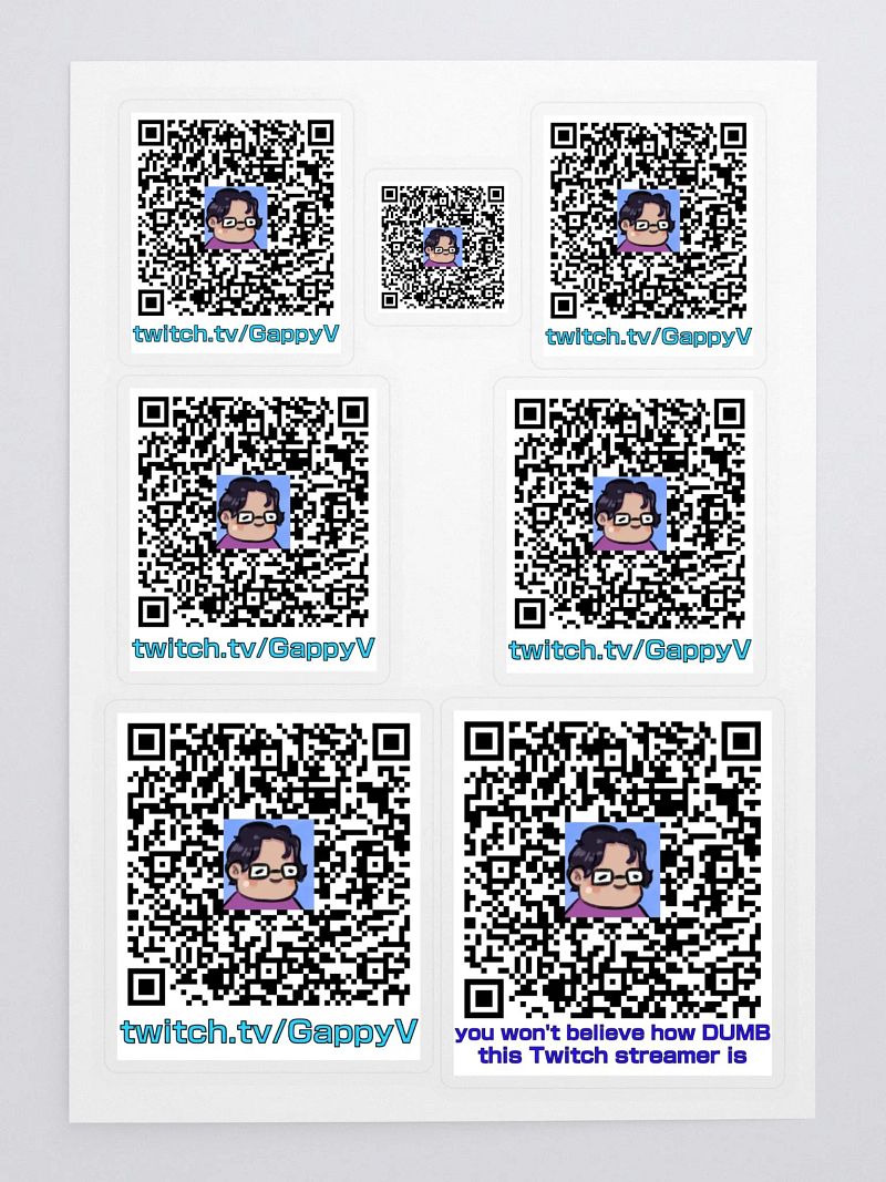 GappyV QR Stickers