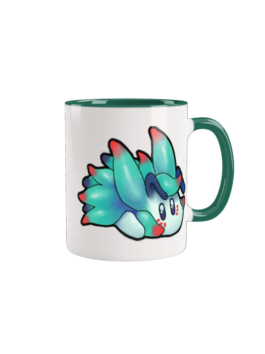 "Cutie Keys" Color Pop Ceramic Mug - Nudibranch Leaf Sheep Sea Slug product image (4)