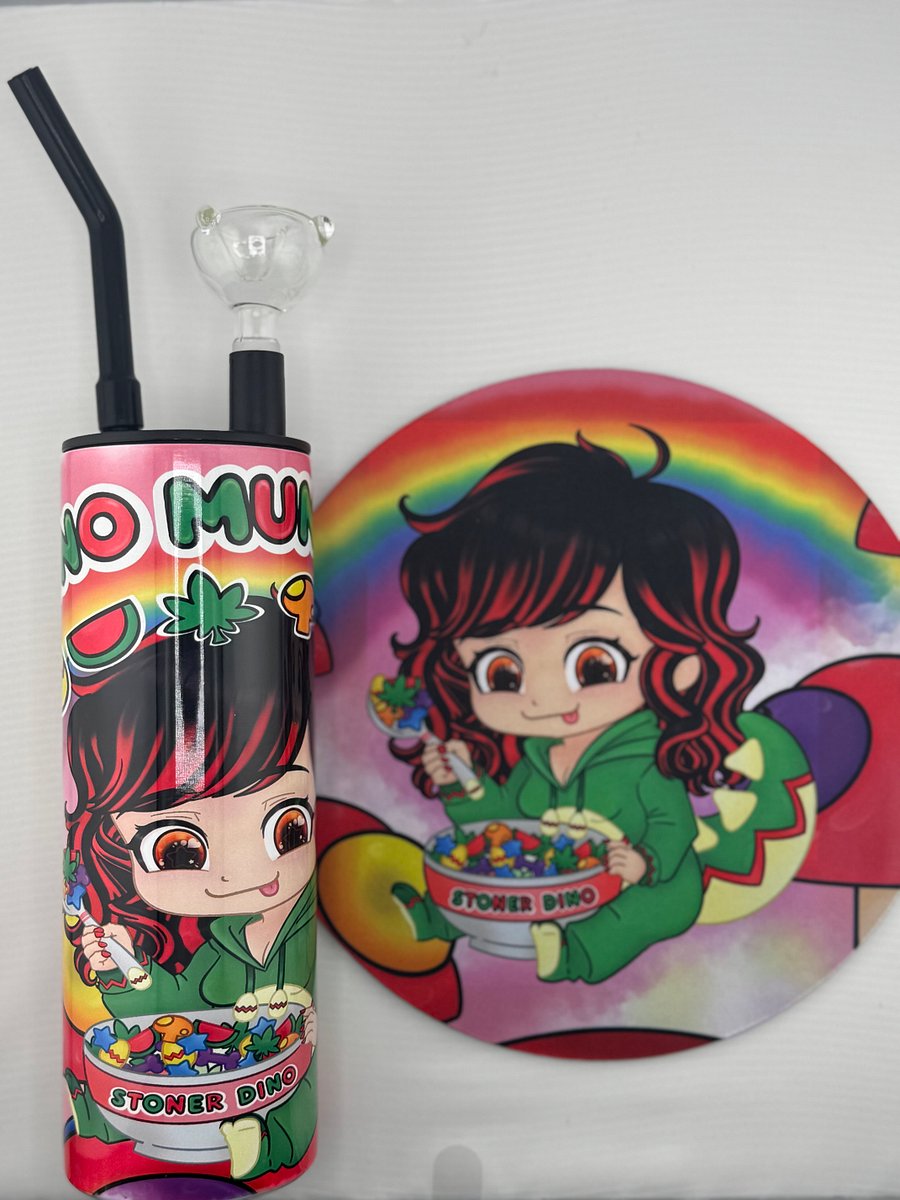 Dino Munchies Hookah Tumbler - Link to purchase in listing product image (1)
