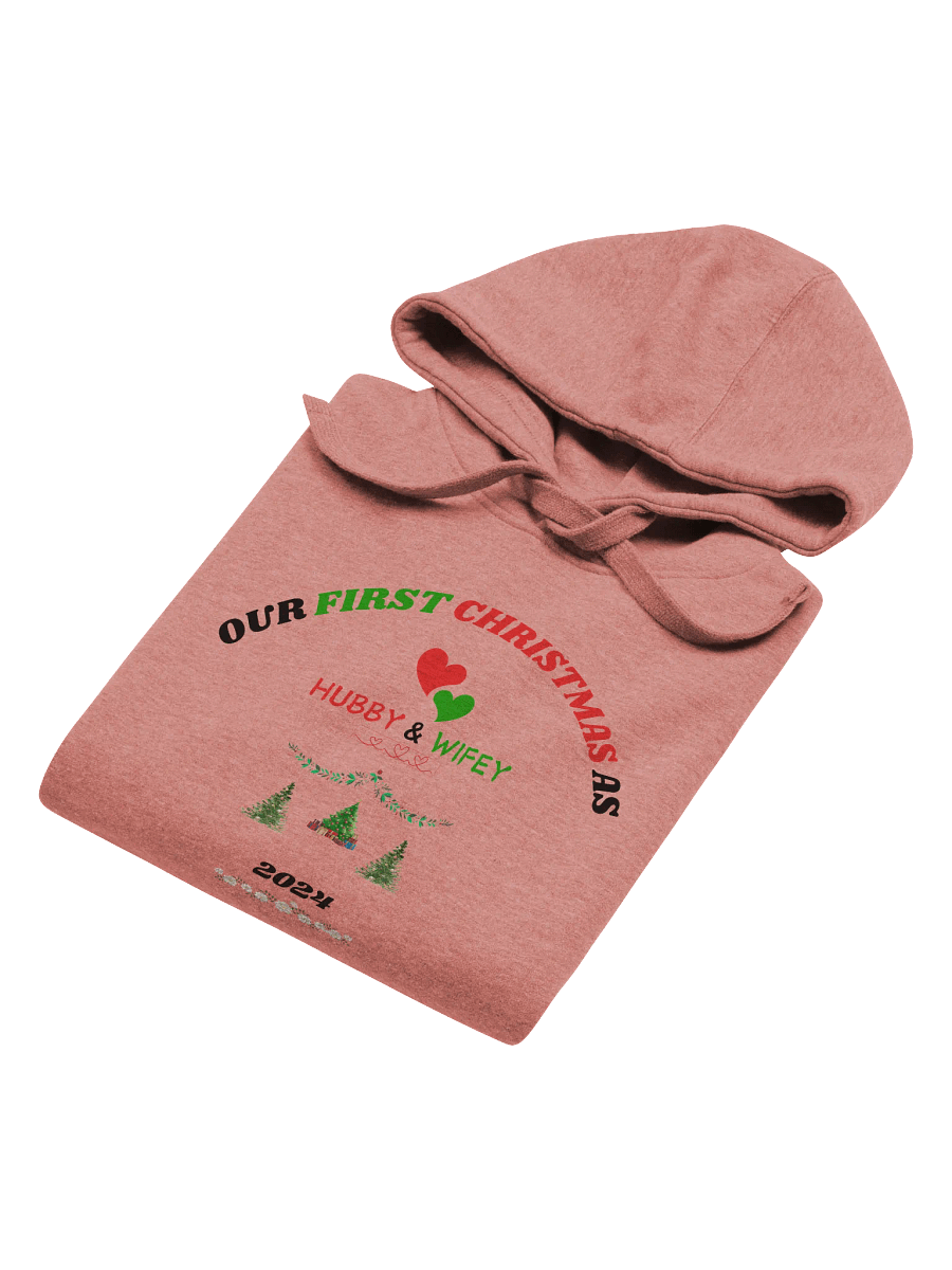 Christmas Celebration As Couple "Our First Christmas As Hubby & Wifey" Eco Love Hoodie product image (6)