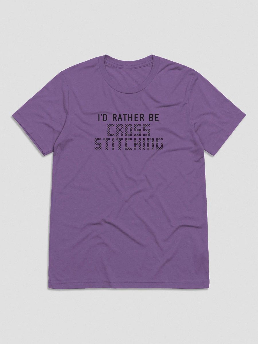 I'd Rather Be Cross Stitching Unisex Tee product image (3)