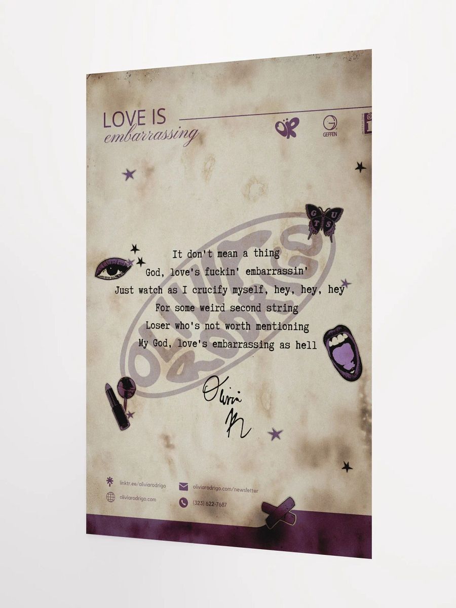love is embarrassing Poster product image (3)