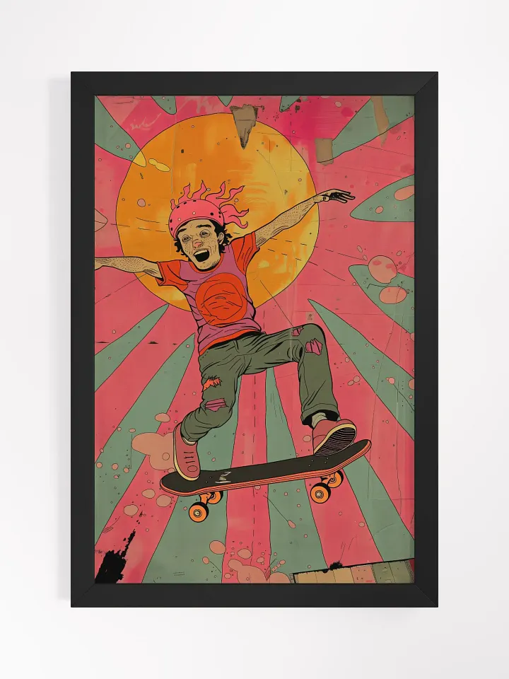 Rad Ramp Ripper Pop Art Poster - Framed product image (2)