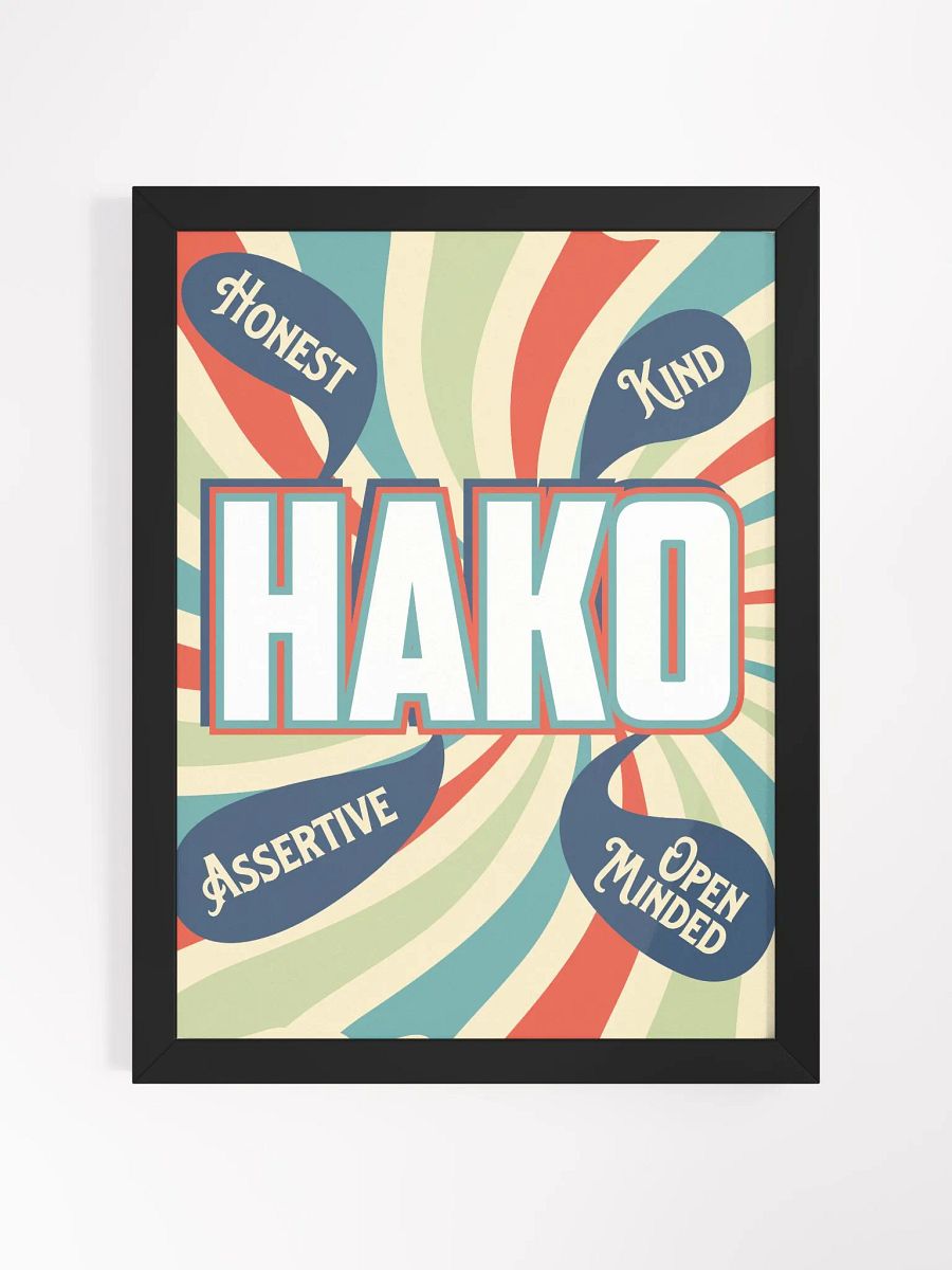 Framed Retro HAKO Poster product image (1)