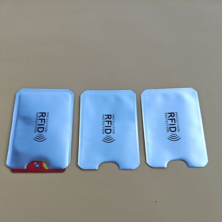 5pcs RFID Blocking Sleeves , Identity Theft Protection Secure Clear Plastic Sleeve for Credit Cards, Debit Card, product image (2)