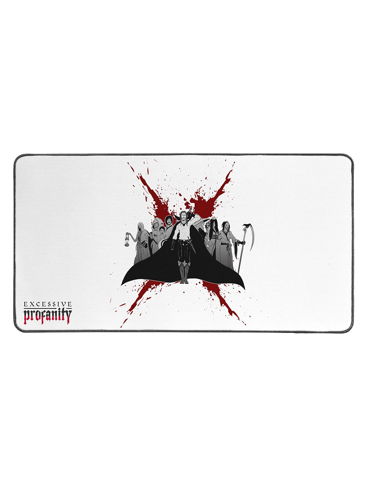 3rd Anniversary Desk Mat (White): the E(x)ecutioners product image (1)
