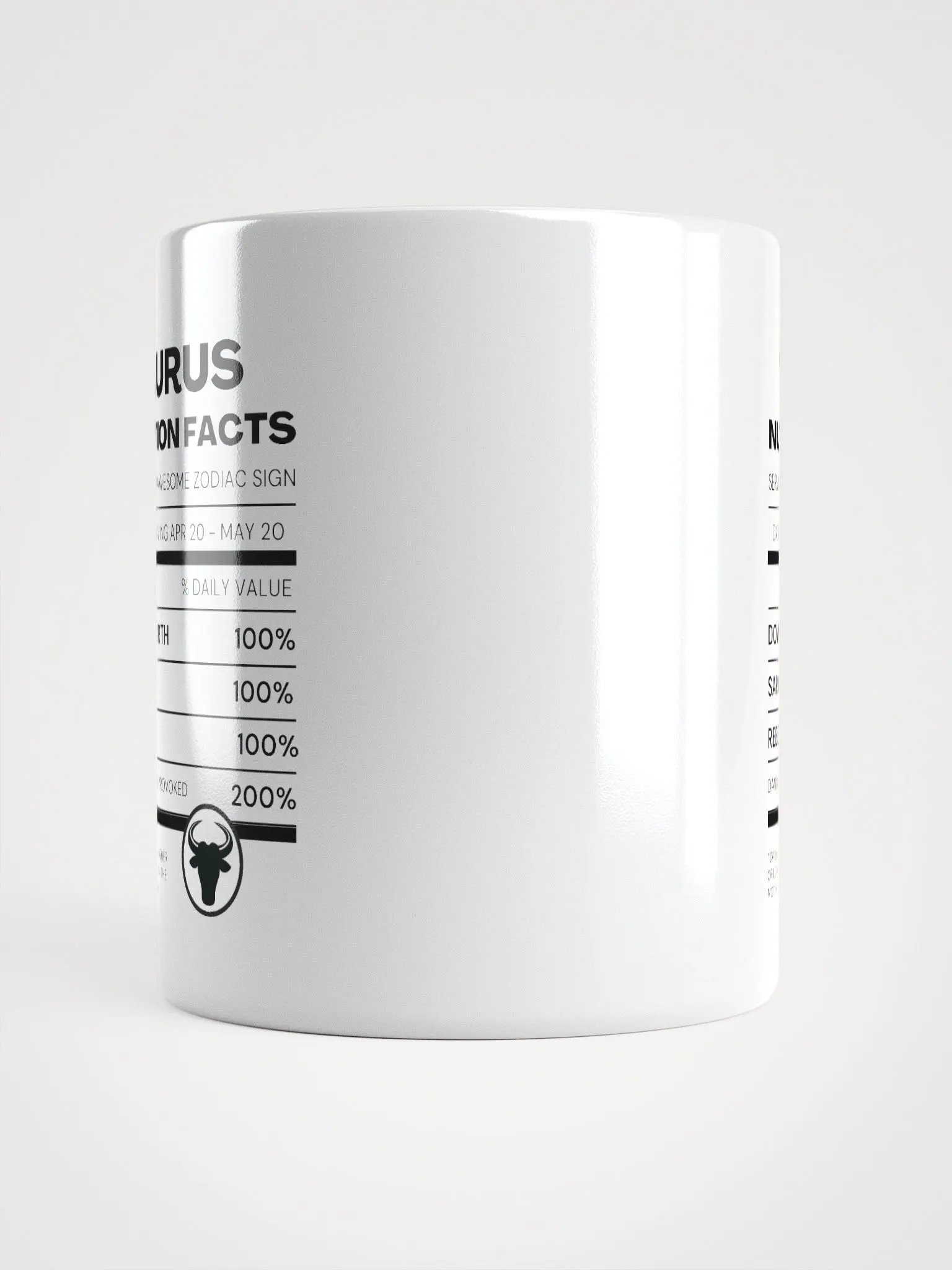 Taurus Nutrition Facts Mug product image (6)