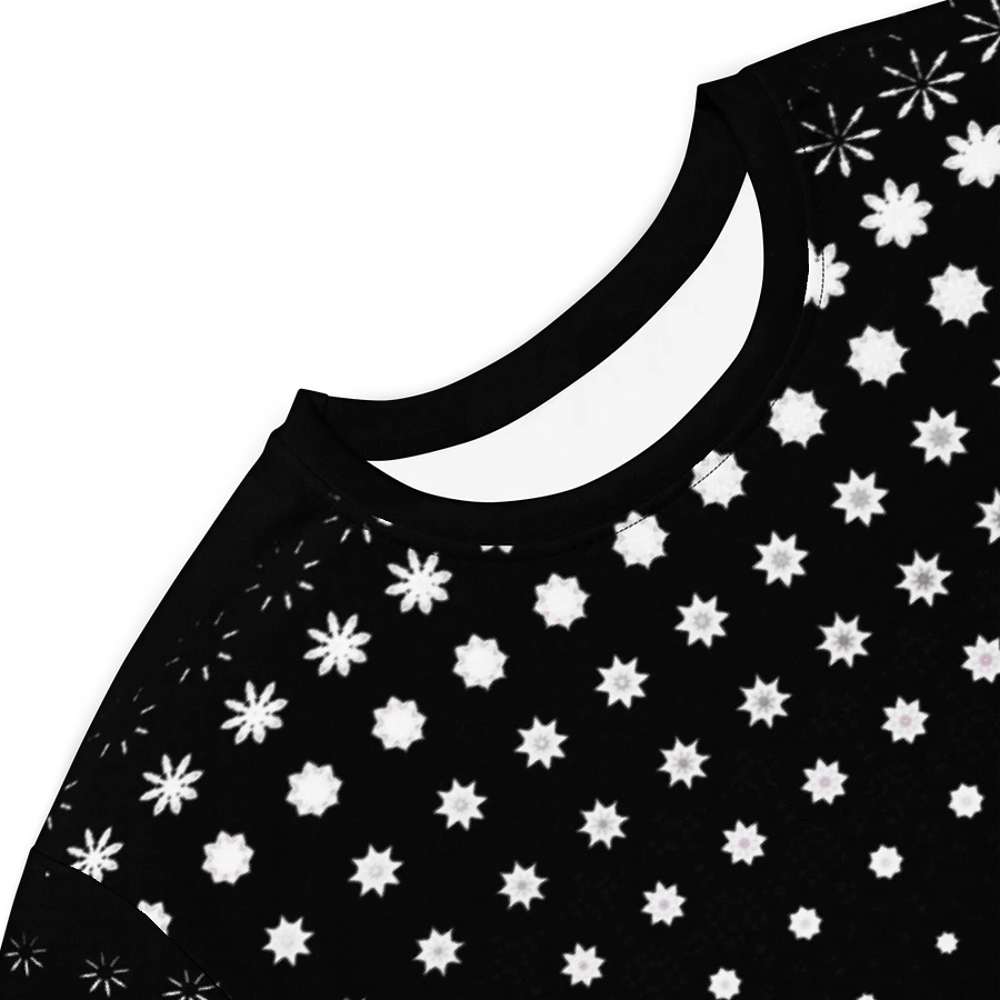 Abstract Black and White Flowers T Shirt Dress product image (5)