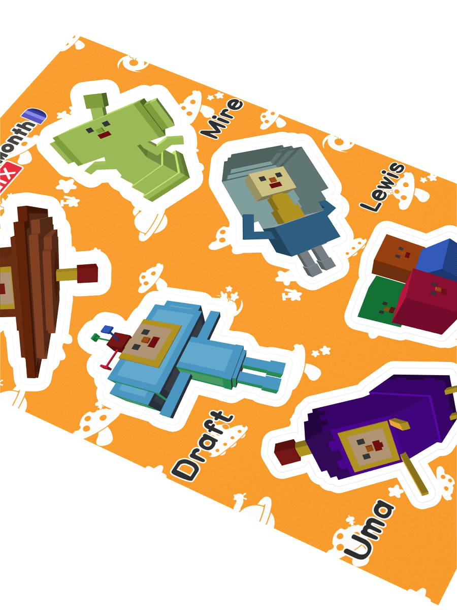 KDM6 OC Cousin Sticker Sheet #1 product image (2)
