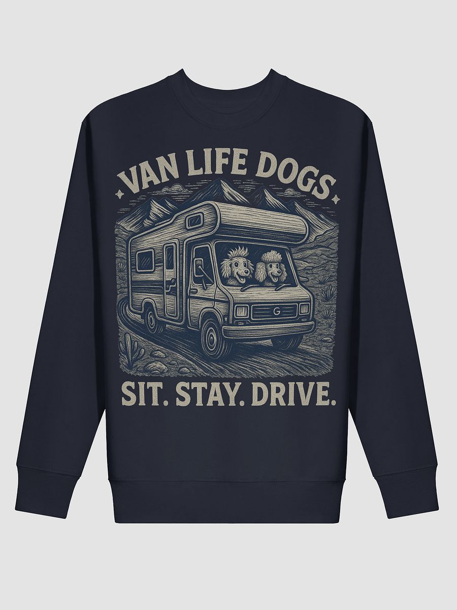 Van Life Dogs Sweater - Motorhome Travel Sweatshirt - Road Trip Wear product image (2)