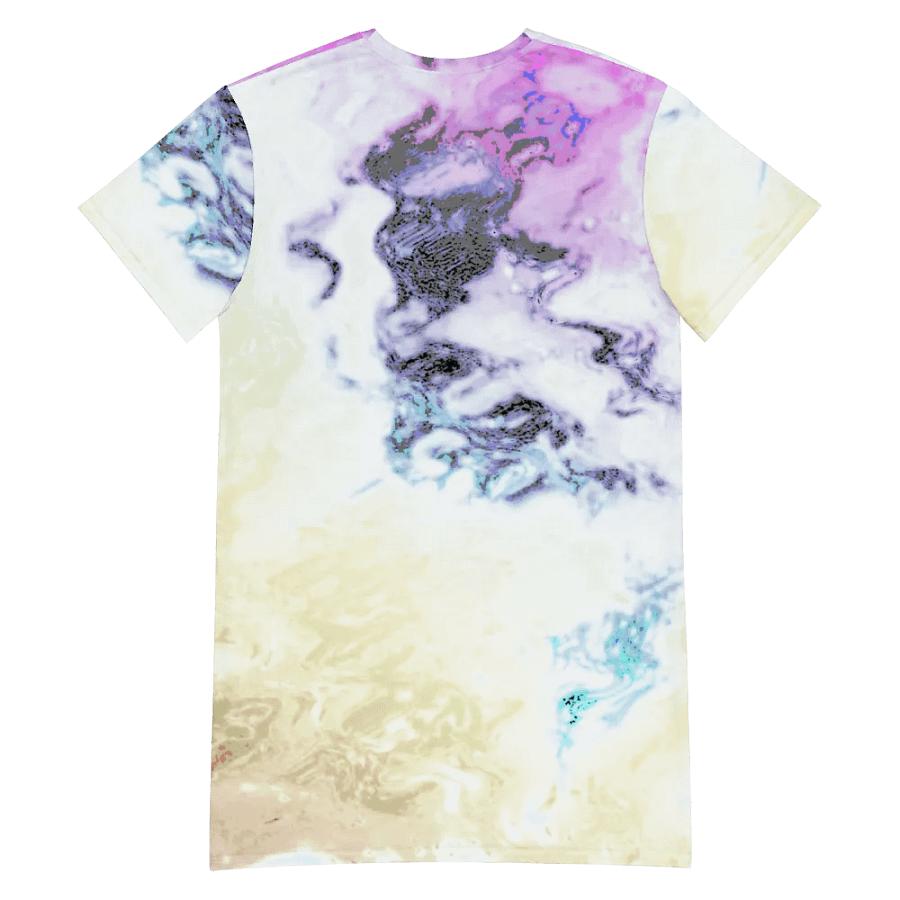 Pastel Abstraction Ladies T Shirt Dress product image (7)