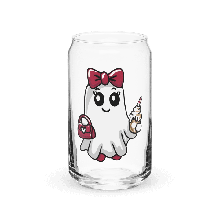 Stylish Ghost 16oz Can-Shaped Drinking Glass product image (1)