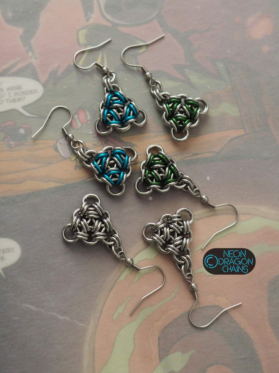 Atomic Triangle Earrings product image (5)