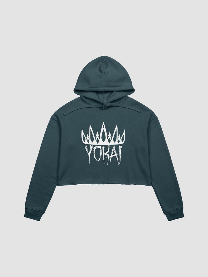 Yokai Queen (Large White Logo) - Cropped Sweatshirt product image (1)