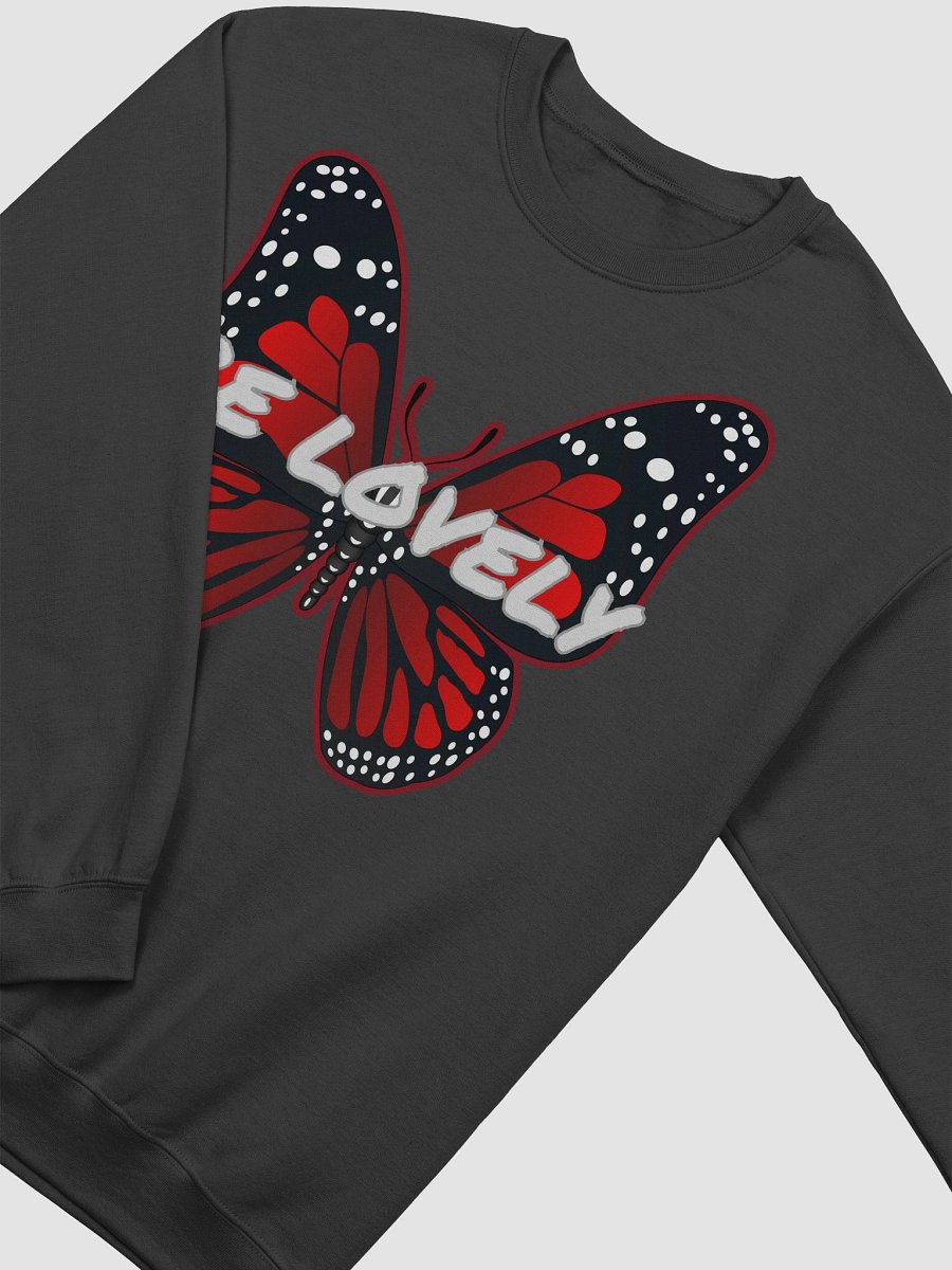 Be Lovely Butterfly Bold Letters Classic Sweatshirt Women and Men product image (3)