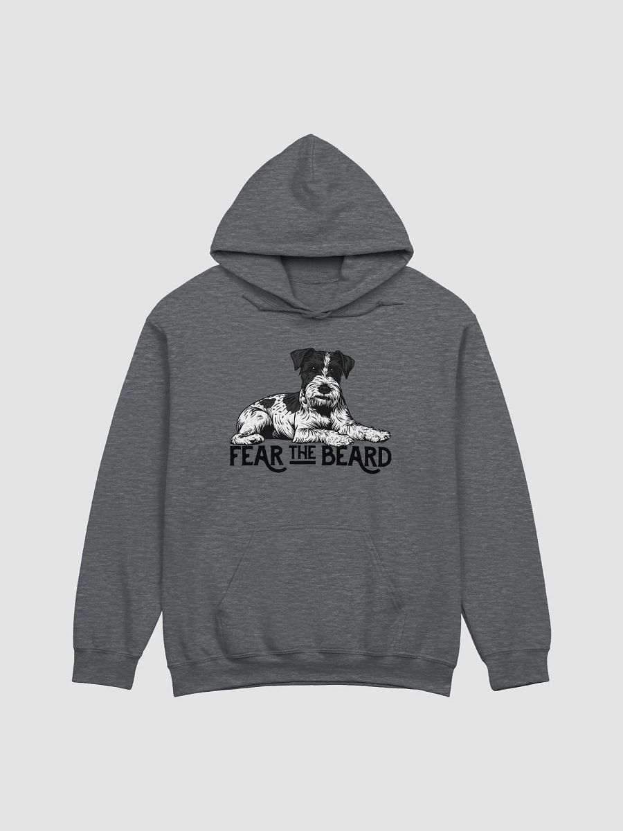 Fear the Beard Hooded Sweatshirt of a Schnauzer(Black & White Parti) | Funny Hoodie for Bearded Dog Paw-rents product image (3)