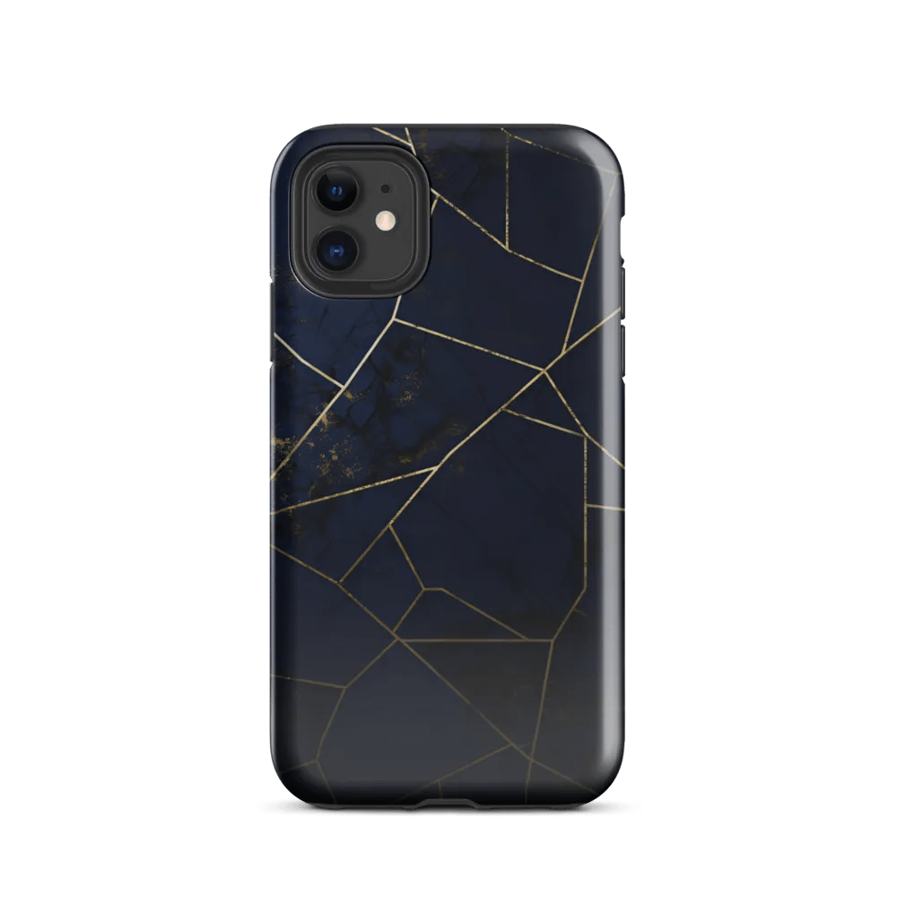 Elegant Violet & Gold Kintsugi Tough iPhone Case product image (47)
